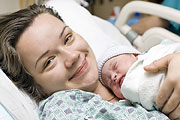 Mom and Baby in Hospital