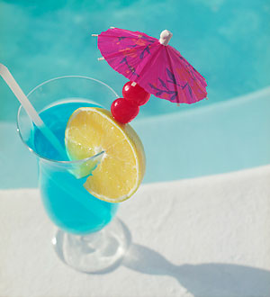 Drink by the pool