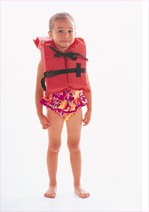 Girl in lifejacket
