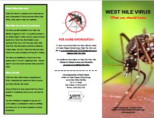 Image of west nile virus brochure